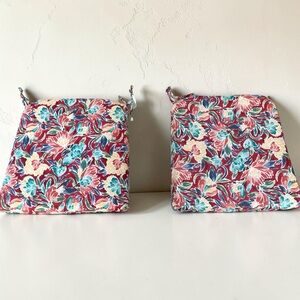 Sets of 2 Outdoor Seating Pads/Cushions Hampton Bay Chili Floral